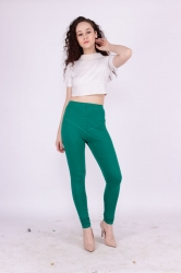 Forest Green Churidar Leggings